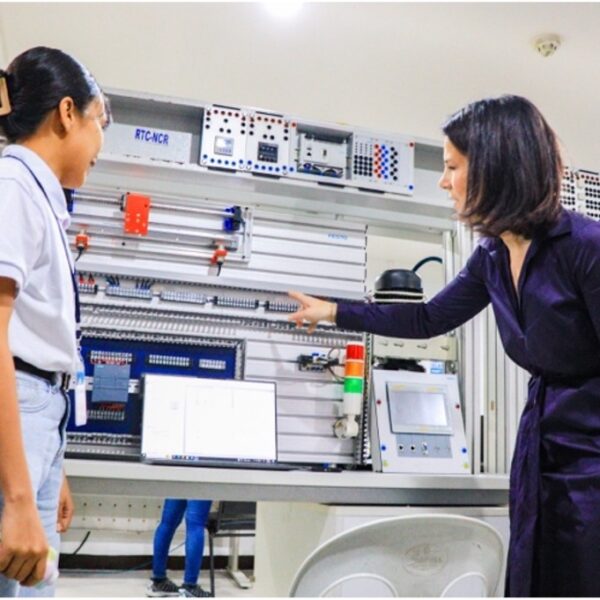 Forging Connections: TESDA Officials Showcase Mechatronics and Welding Workshop to German Foreign Minister, Enhancing Collaboration in Vocational Education