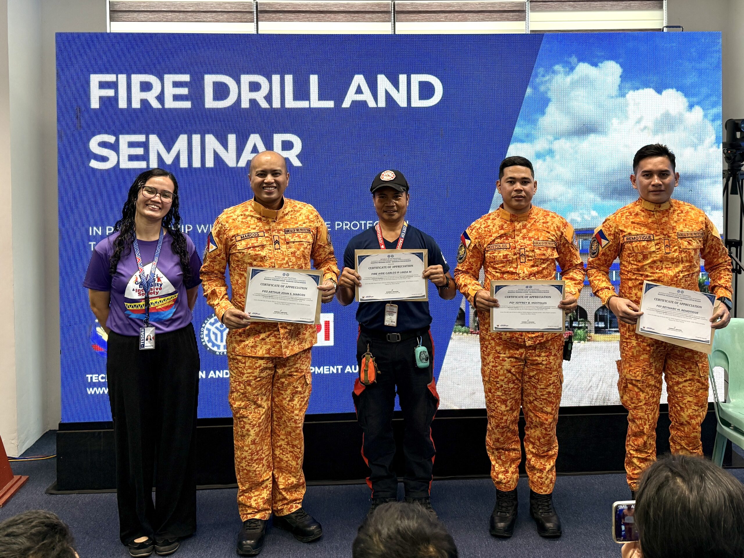 Enhancing Safety Awareness: Fire Seminar and Drill at TESDA RTC-NCR